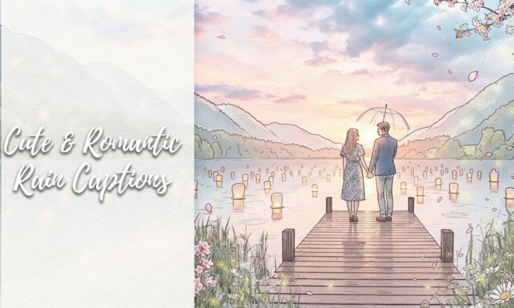 Romantic Rain Captions