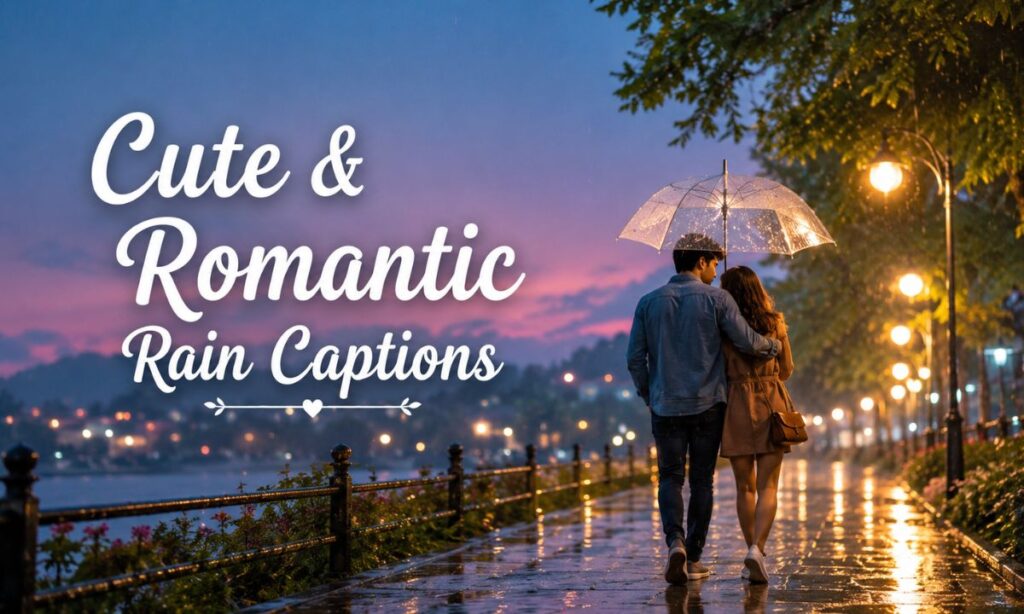 Romantic Rain Captions 