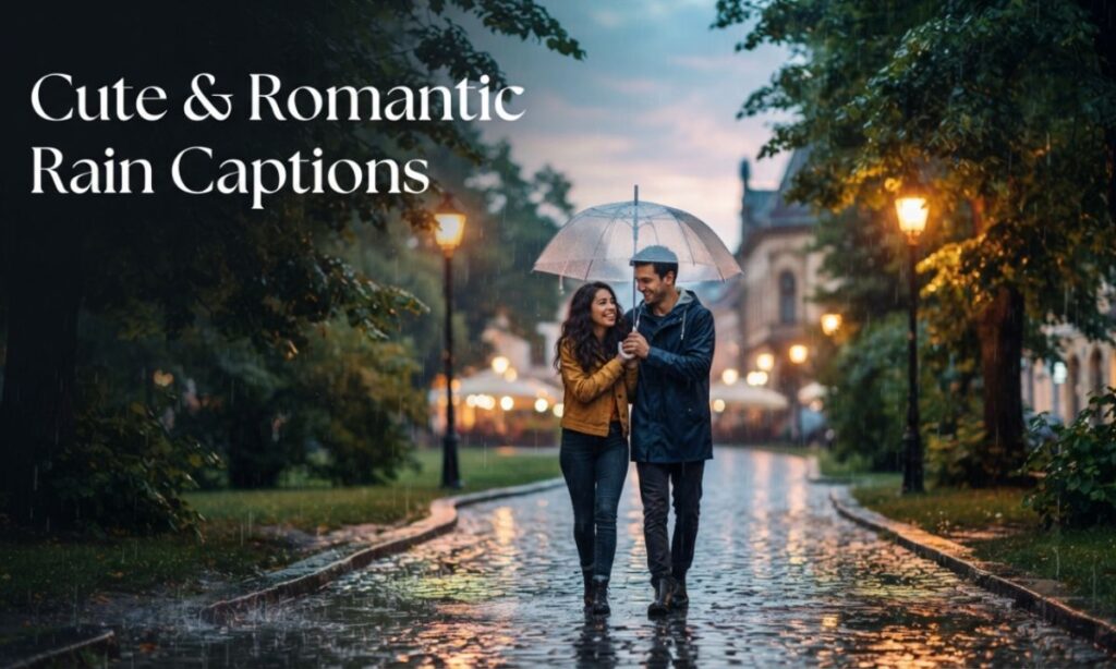 Romantic Rain Captions