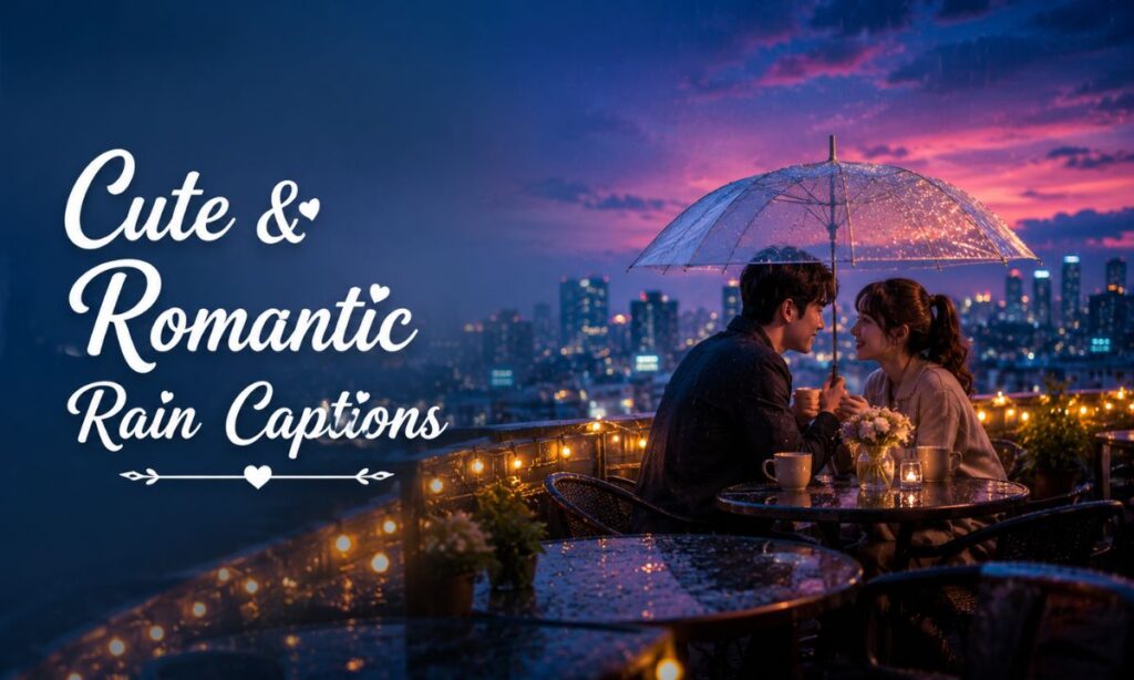 Romantic Rain Captions