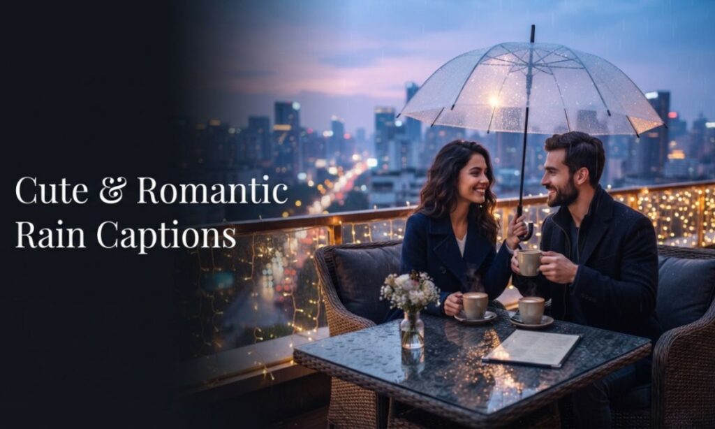Romantic Rain Captions