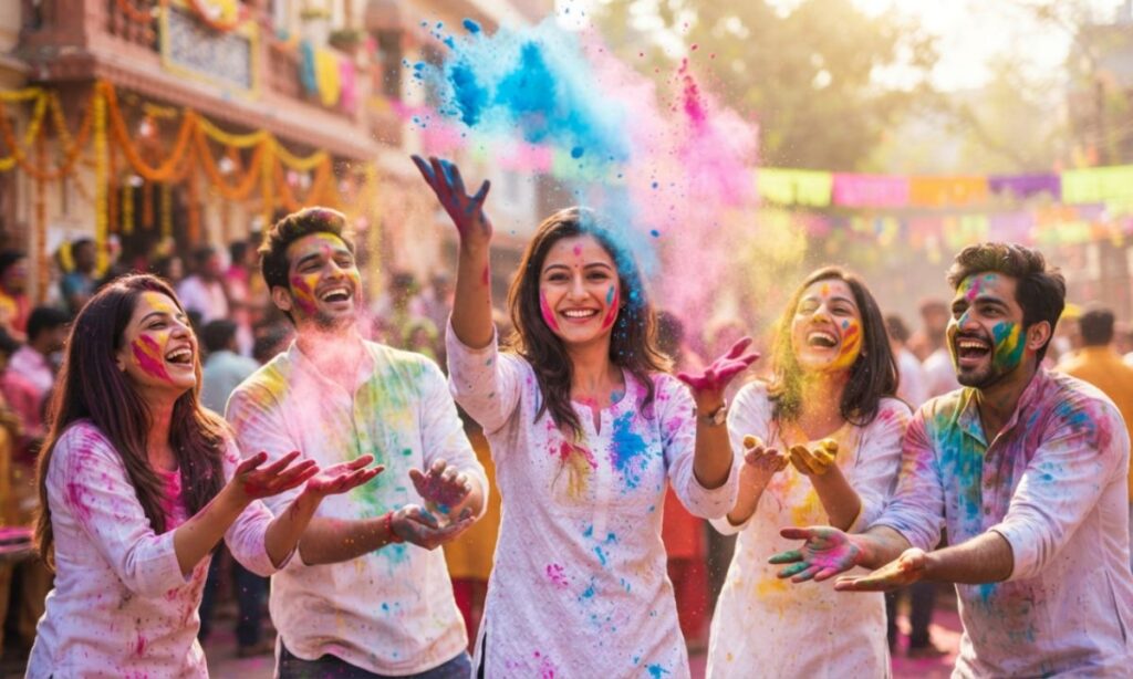 Holi Captions