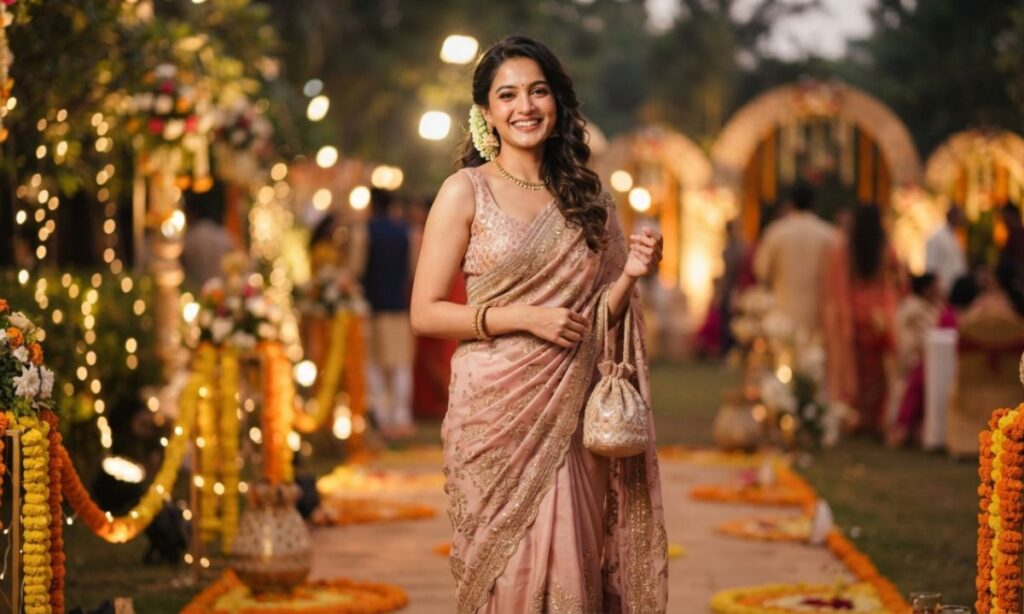 Saree Captions
