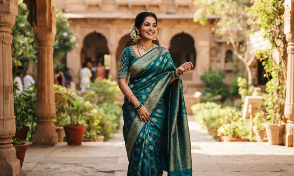 Saree Captions