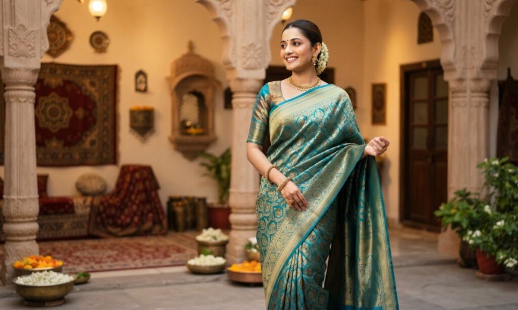 Saree Captions