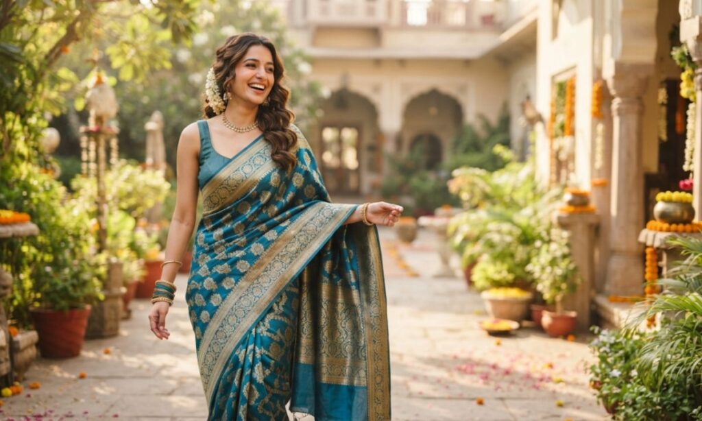 Saree Captions