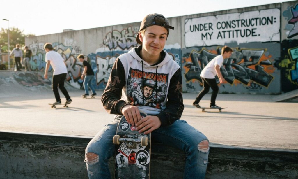 Funny Attitude Captions for Boys