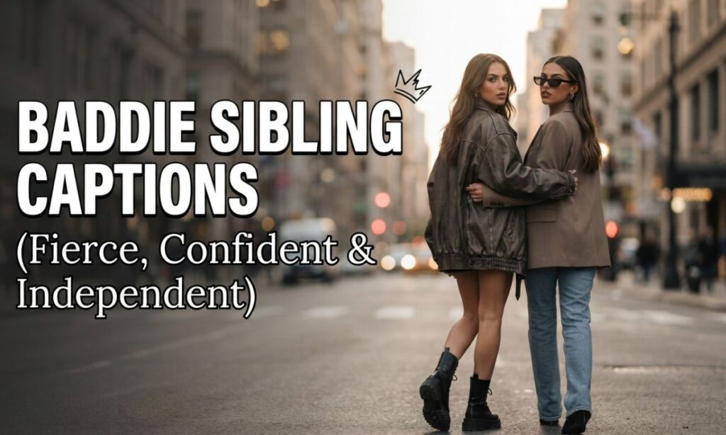 Baddie Sibling Captions (Fierce, Confident & Independent)