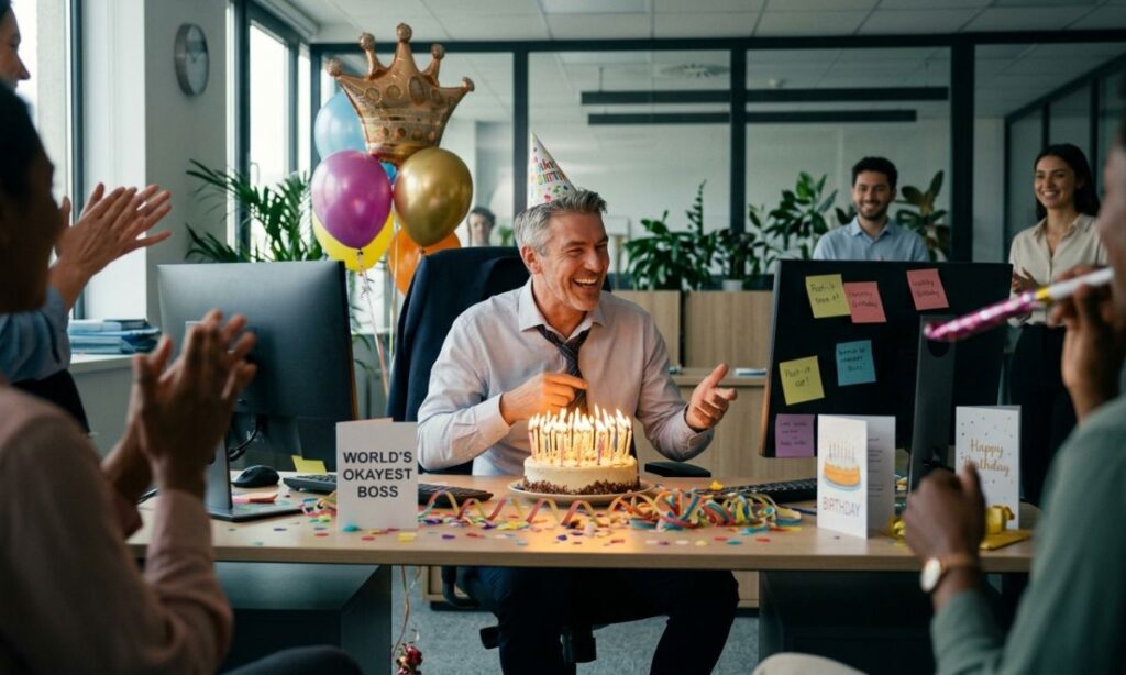 Short funny Birthday wishes for boss male in english