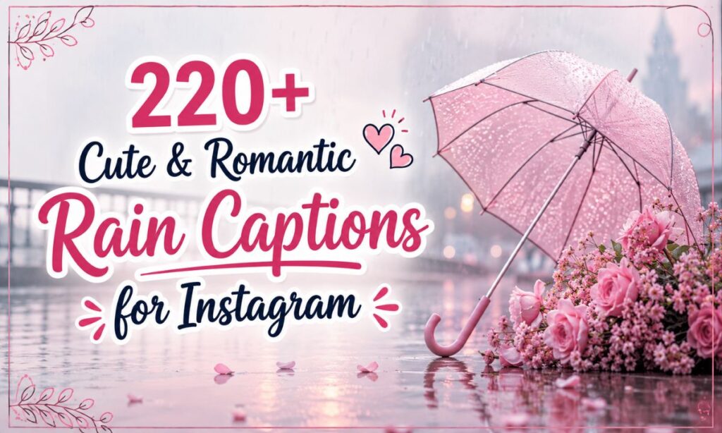 Romantic Rain Caption