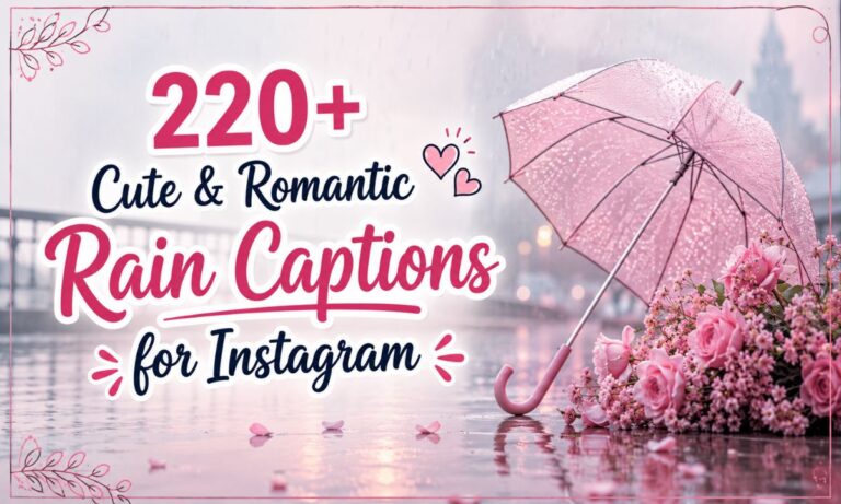 Romantic Rain Caption