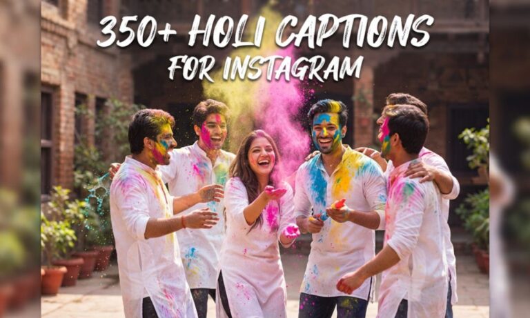 Holi Captions