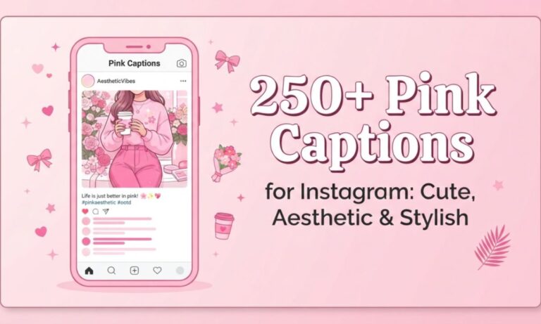 Pink Captions