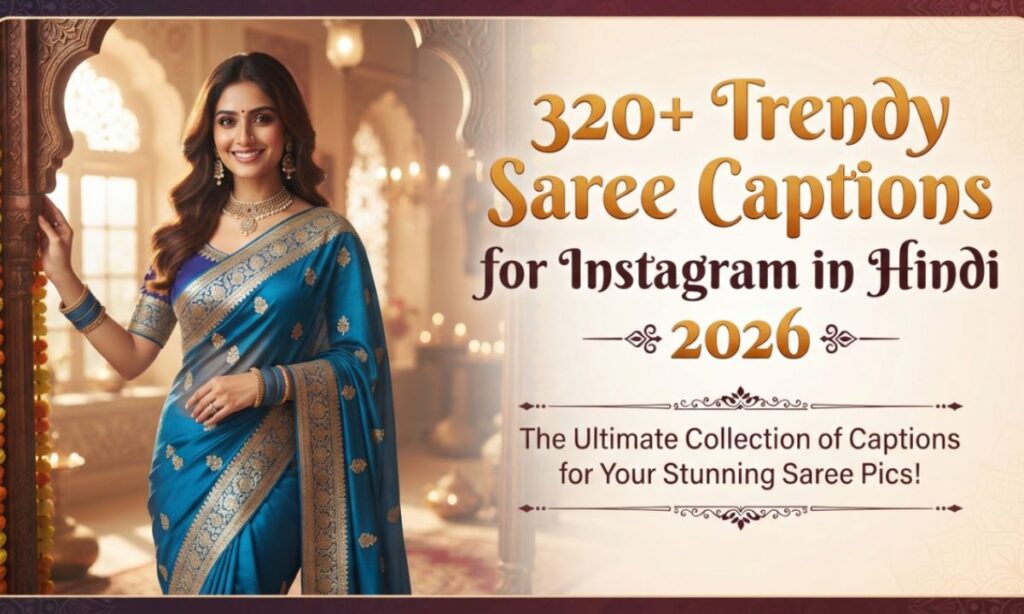 Saree Captions