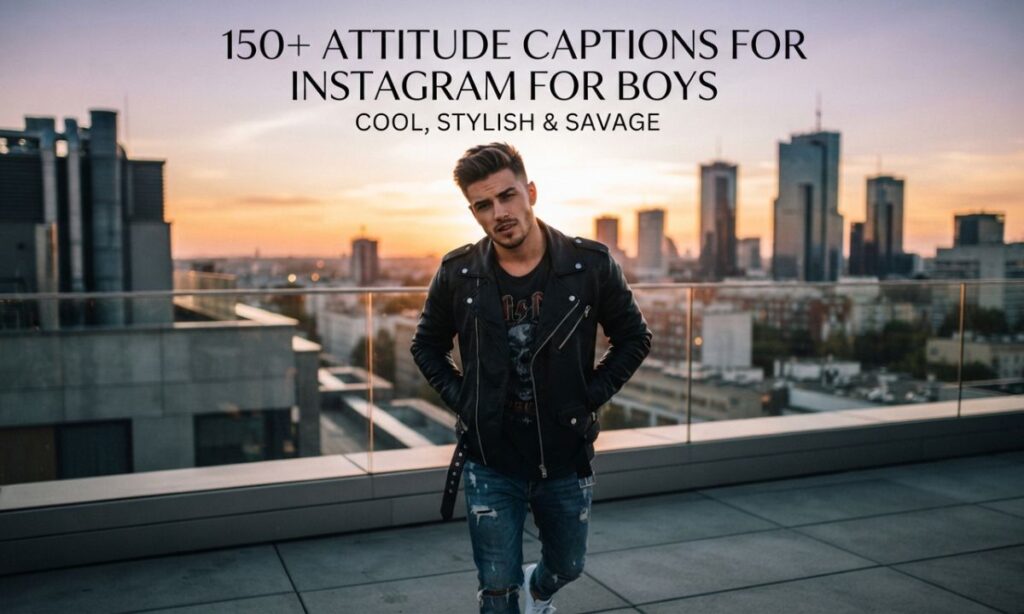 Attitude Captions for Instagram for Boys