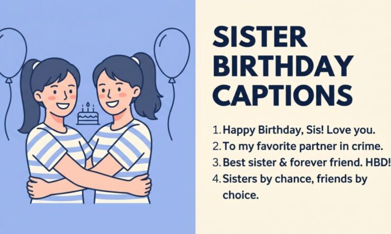 Sister Birthday Captions