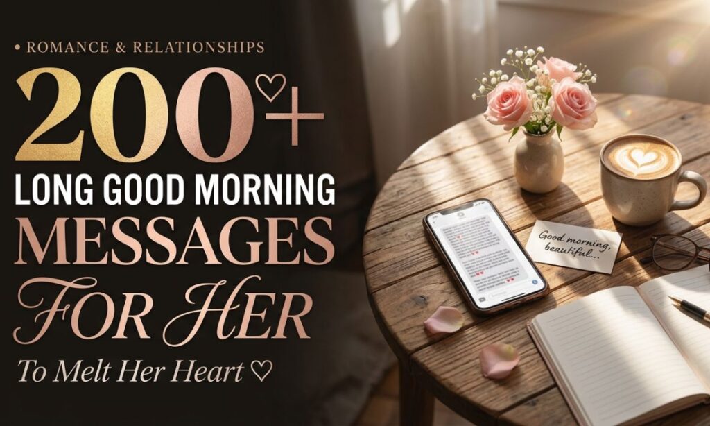 Long Good Morning Messages for Her to Melt Her Heart
