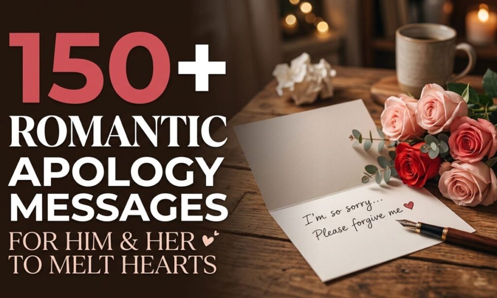 Romantic Apology Messages for Him & Her to Melt Hearts